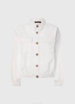 žene bijela ažurna pamučna jakna Pepe Jeans JZ8H142 - Slika 5