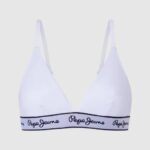 žene bijela grudnjak od rastezljivog pamuka Pepe Jeans JZ8H540