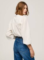 žene bijela izvezena pamučna bluza dobby Pepe Jeans JZ8H343 - Slika 4