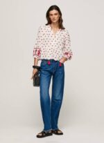 žene bijela izvezena pamučna bluza dobby Pepe Jeans JZ8H345 - Slika 2