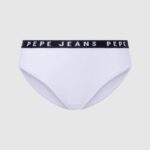 žene bijela klasične gaćice s otisnutim logom Pepe Jeans JZ8H537
