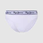 žene bijela klasične gaćice s otisnutim logom Pepe Jeans JZ8H542