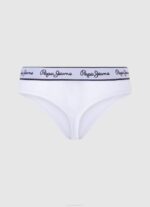 žene bijela klasične tange s otisnutim logom Pepe Jeans JZ8H541 - Slika 2