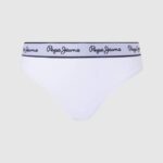 žene bijela klasične tange s otisnutim logom Pepe Jeans JZ8H541