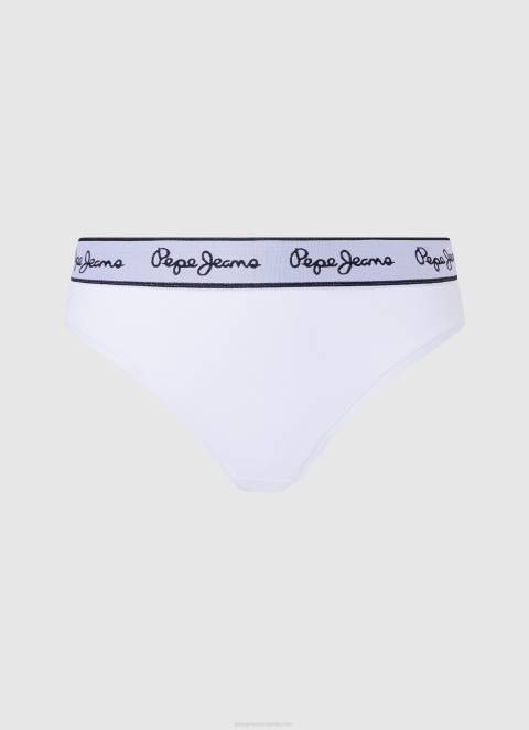 zene_bijela_klasicne_tange_s_otisnutim_logom_pepe_jeans_jz8h541.jpg žene bijela klasične tange s otisnutim logom Pepe Jeans JZ8H541 - Slika 1