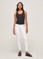 žene bijela klasične uske hlače Pepe Jeans JZ8H299
