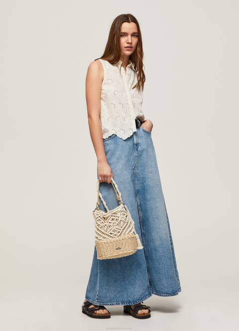 žene bijela košulja s rukavima s otvorenim rukavima Pepe Jeans JZ8H337 - Slika 2