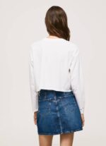 žene bijela majica dugih rukava s printom Pepe Jeans JZ8H428 - Slika 4