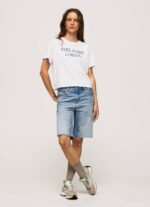 žene bijela majica s printom logotipa Pepe Jeans JZ8H378 - Slika 2