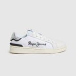 žene bijela milton mrežaste kombinirane tenisice Pepe Jeans JZ8H612