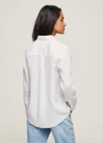žene bijela obična košulja običnog kroja Pepe Jeans JZ8H333 - Slika 4