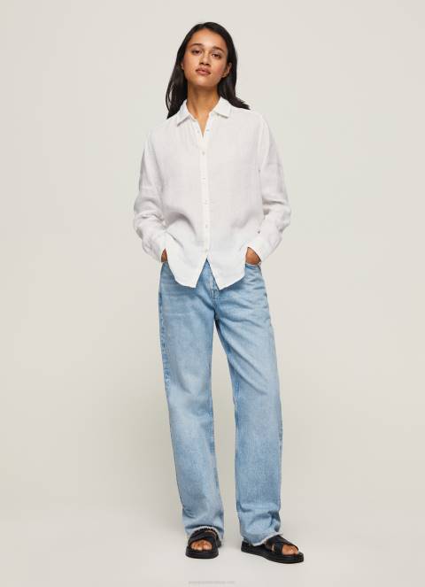zene_bijela_obicna_kosulja_obicnog_kroja_pepe_jeans_jz8h333.jpg žene bijela obična košulja običnog kroja Pepe Jeans JZ8H333 - Slika 1
