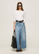žene bijela opušteni dres s brodskim izrezom Pepe Jeans JZ8H256