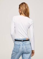 žene bijela pamučna majica dugih rukava Pepe Jeans JZ8H469 - Slika 4