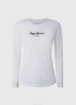 žene bijela pamučna majica dugih rukava Pepe Jeans JZ8H469 - Slika 5