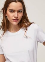 žene bijela pamučna majica kratkih rukava Pepe Jeans JZ8H420 - Slika 3