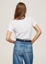 žene bijela pamučna majica kratkih rukava Pepe Jeans JZ8H420 - Slika 4