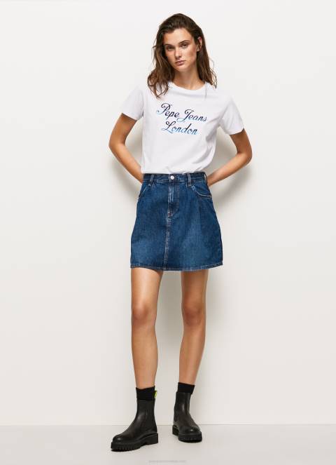 žene bijela pamučna majica s otisnutim logotipom Pepe Jeans JZ8H411 - Slika 2