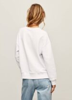 žene bijela pamučni džemper union jack Pepe Jeans JZ8H266 - Slika 4
