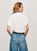 žene bijela Polo majica Pepe Jeans JZ8H397 - Slika 4