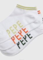 žene bijela sandi 3 kom čarapa Pepe Jeans JZ8H561 - Slika 2
