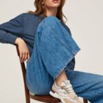 žene biserno srebro kombinirane tenisice s printom sreće Pepe Jeans JZ8H574