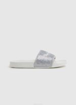 žene biserno srebro slider slatke japanke za plažu Pepe Jeans JZ8H694
