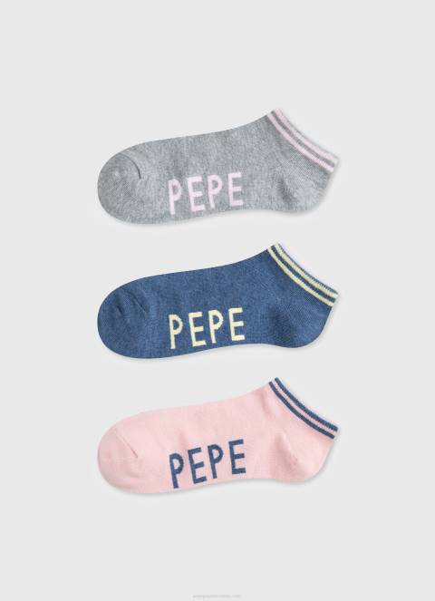 zene_blijedo_roza_sandi_3_kom_carapa_pepe_jeans_jz8h555.jpg žene blijedo roza sandi 3 kom čarapa Pepe Jeans JZ8H555 - Slika 1