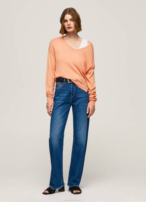zene_breskva_dres_opustenog_kroja_s_v_izrezom_pepe_jeans_jz8h241.jpg žene breskva dres opuštenog kroja s v izrezom Pepe Jeans JZ8H241 - Slika 1