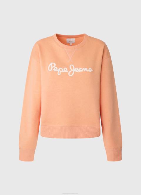 žene breskva džemper s otisnutim logotipom Pepe Jeans JZ8H274 - Slika 5