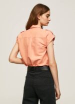 žene breskva korisna košulja kratkih rukava Pepe Jeans JZ8H340 - Slika 4