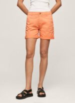 žene breskva kratke chino hlače uobičajenog kroja Pepe Jeans JZ8H522 - Slika 2