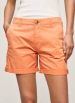 žene breskva kratke chino hlače uobičajenog kroja Pepe Jeans JZ8H522 - Slika 3