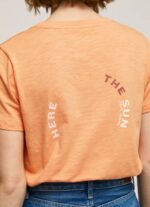 žene breskva majica s printom logotipa Pepe Jeans JZ8H394 - Slika 5