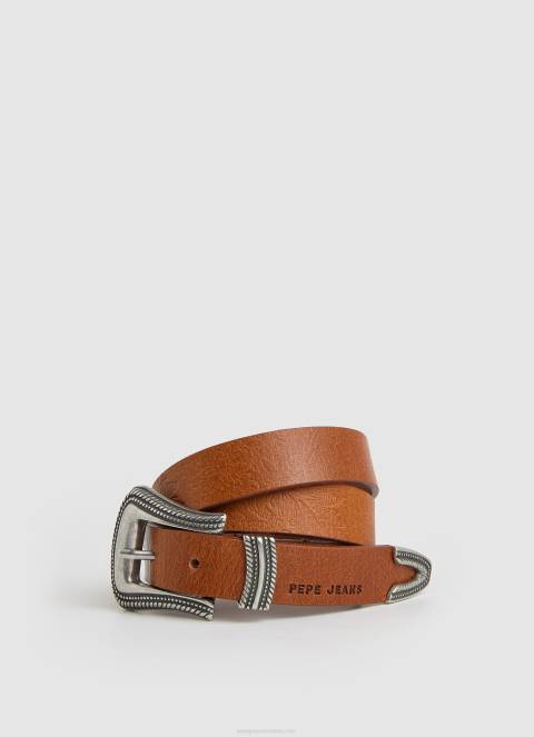 žene cedrovo drvo remen od suade okruglog logotipa Pepe Jeans JZ8H763 - Slika 5