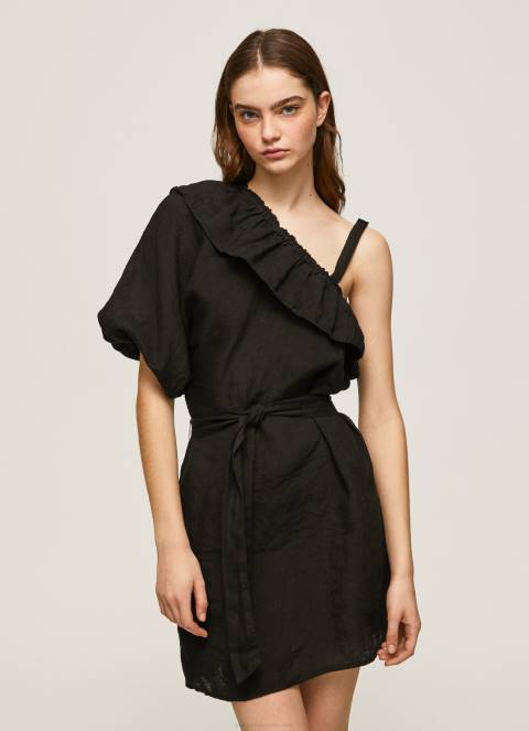 zene_crno_asimetricna_haljina_pepe_jeans_jz8h200.jpg žene crno asimetrična haljina Pepe Jeans JZ8H200 - Slika 1