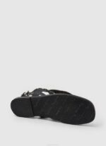 žene crno irma sandale od etničke kože Pepe Jeans JZ8H659 - Slika 5