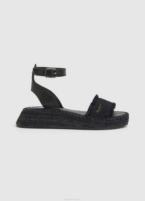 zene_crno_kate_sandale_na_klin_od_tkanine_pepe_jeans_jz8h671.jpg žene crno kate sandale na klin od tkanine Pepe Jeans JZ8H671 - Slika 1