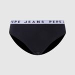 žene crno klasične gaćice s otisnutim logom Pepe Jeans JZ8H539