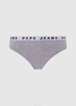 žene crno klasične tange s otisnutim logom Pepe Jeans JZ8H569 - Slika 3