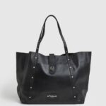 žene crno kožna velika torba Pepe Jeans JZ8H747