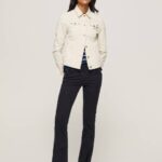 žene crno lepršave uske hlače Pepe Jeans JZ8H294