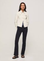 žene crno lepršave uske hlače Pepe Jeans JZ8H294