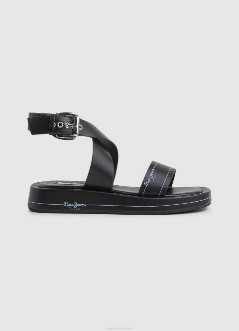 zene_crno_ljetne_logy_sandale_na_klin_pepe_jeans_jz8h652.jpg žene crno ljetne logy sandale na klin Pepe Jeans JZ8H652 - Slika 1