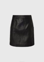 žene crno mini suknja s patentnim zatvaračem Pepe Jeans JZ8H484 - Slika 5