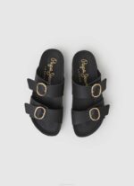 žene crno oban anatomske sandale Pepe Jeans JZ8H653 - Slika 2