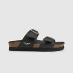 žene crno oban anatomske sandale Pepe Jeans JZ8H653