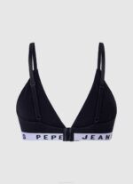 žene crno pamučni trokutasti grudnjak Pepe Jeans JZ8H538 - Slika 2