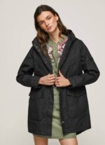 žene crno parka s unutarnjom jaknom Pepe Jeans JZ8H139 - Slika 2