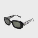 žene crno pravokutne sunčane naočale Pepe Jeans JZ8H767